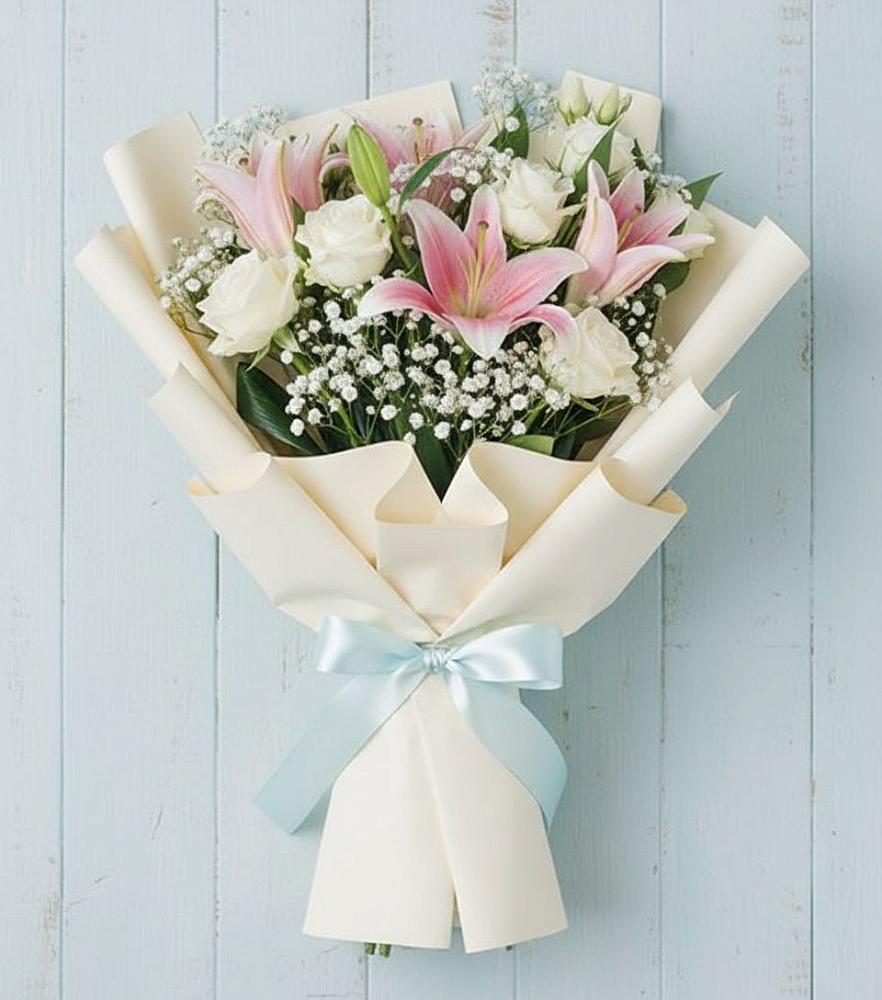 Букет цветов из: Лилии в Вычегодском