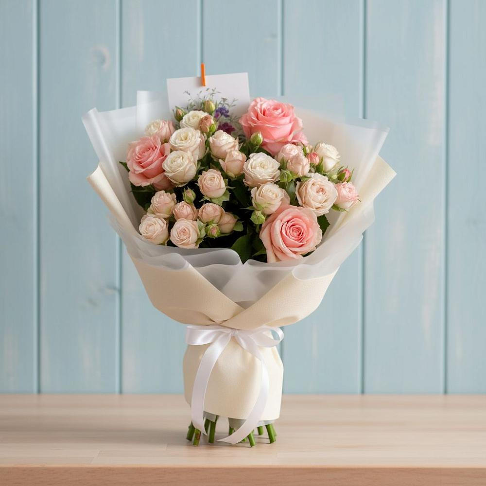 Букет цветов из: Розы в Вычегодском