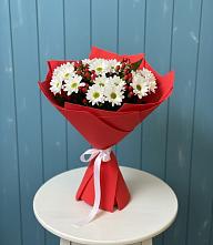 Букет ягоды на снегу в Вычегодском Букет цветов из:  Хризантемы в Вычегодском