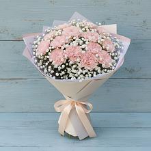 Букет Нежность рассвета в Вычегодском Букет цветов из:  Гвоздики в Вычегодском