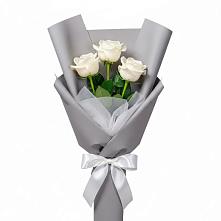 Букет 3 белые розы #REPLACE_PRED# Вычегодском Букет 3 белые розы #REPLACE_PRED# Вычегодском