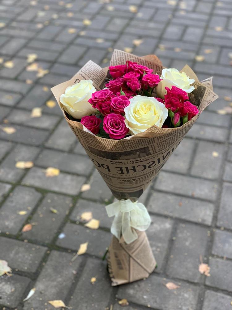 Букет Удивительный из роз в Вычегодском Букет цветов из: Розы в Вычегодском