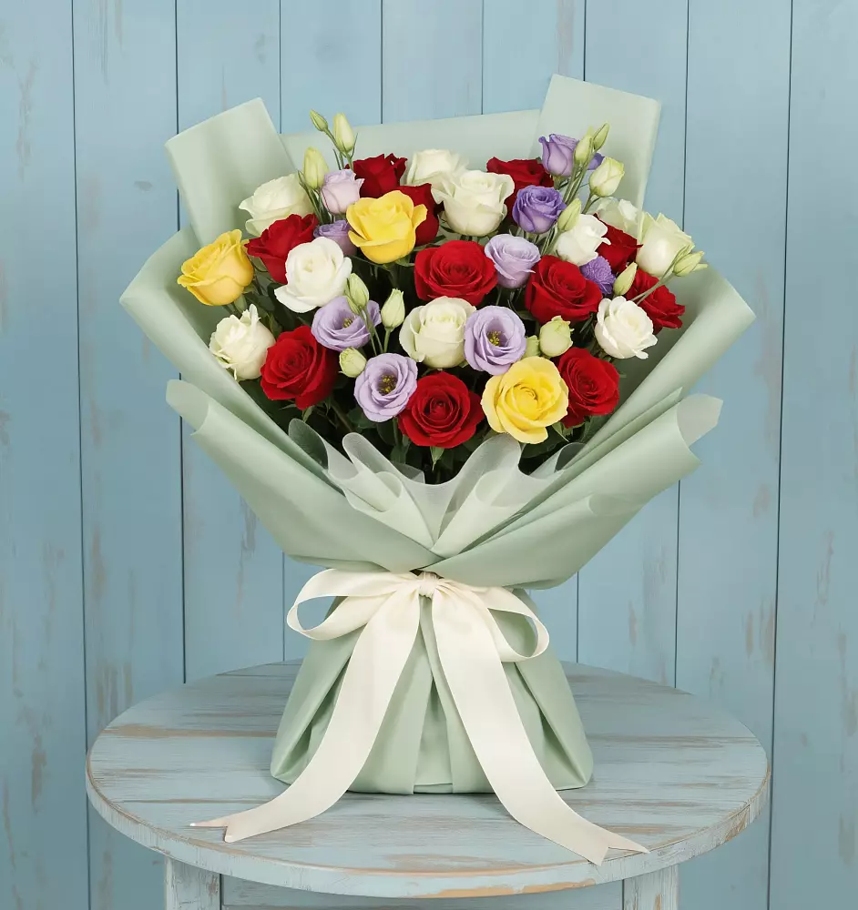 Букет Модная красотка в Вычегодском Букет цветов из: Розы в Вычегодском