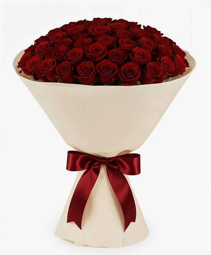 Букет 101 Бордовая роза Блэк Бакарра в Вычегодском