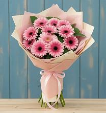 Букет пурпурно-розовый в Вычегодском Букет цветов из:  Герберы в Вычегодском