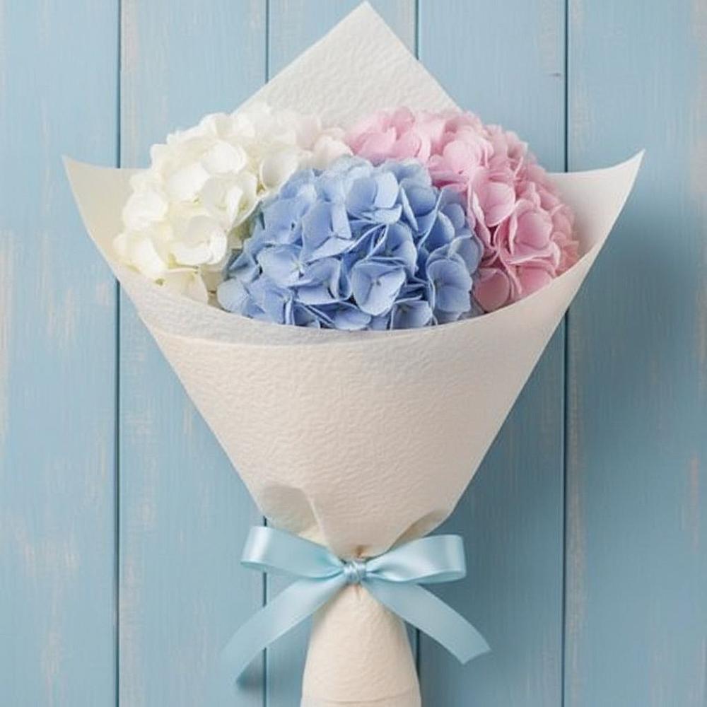 Букет Нежная гортензия в Вычегодском Букет цветов из: Гортензия в Вычегодском